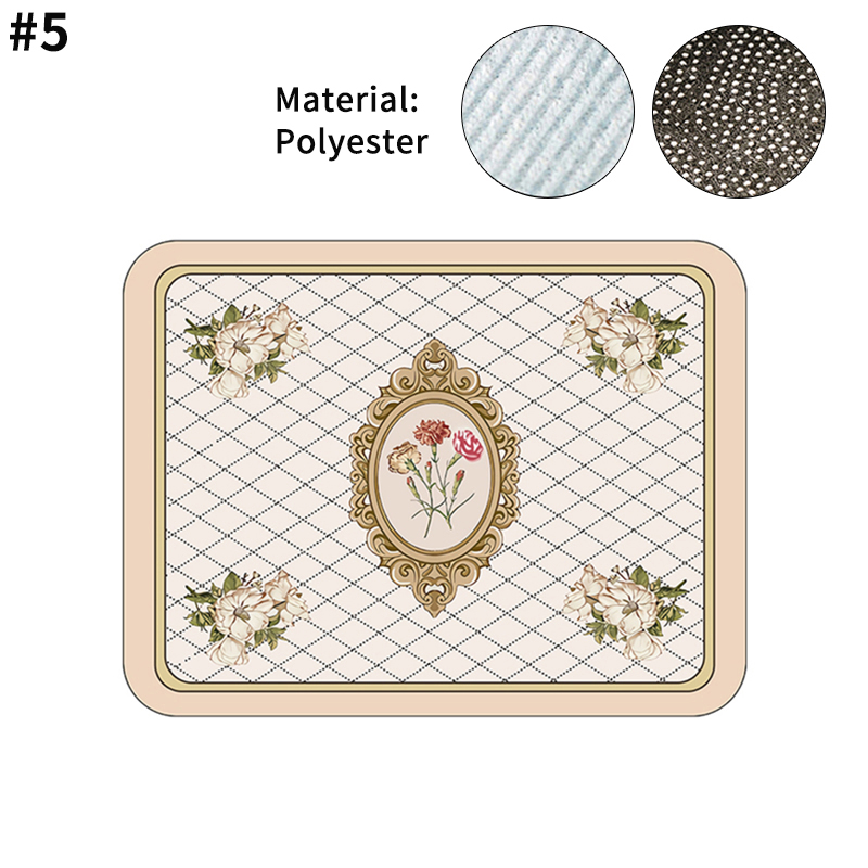 Keuken Aanrecht Waterabsorberende Mat Schotel Droogmat Super Absorberende Mat Grote Koffie Water Cup Aftappen Placemat Droogmatten: S / Rood