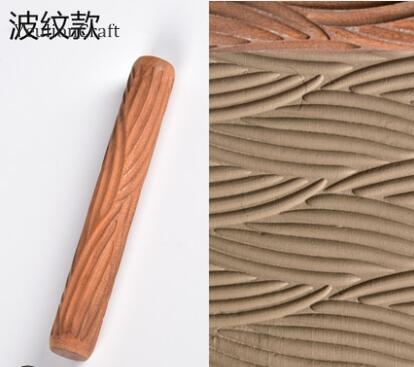 Chzimade træ polymer ler værktøjer akryl forme rullende præget blomst skulptur ler værktøjer: 3