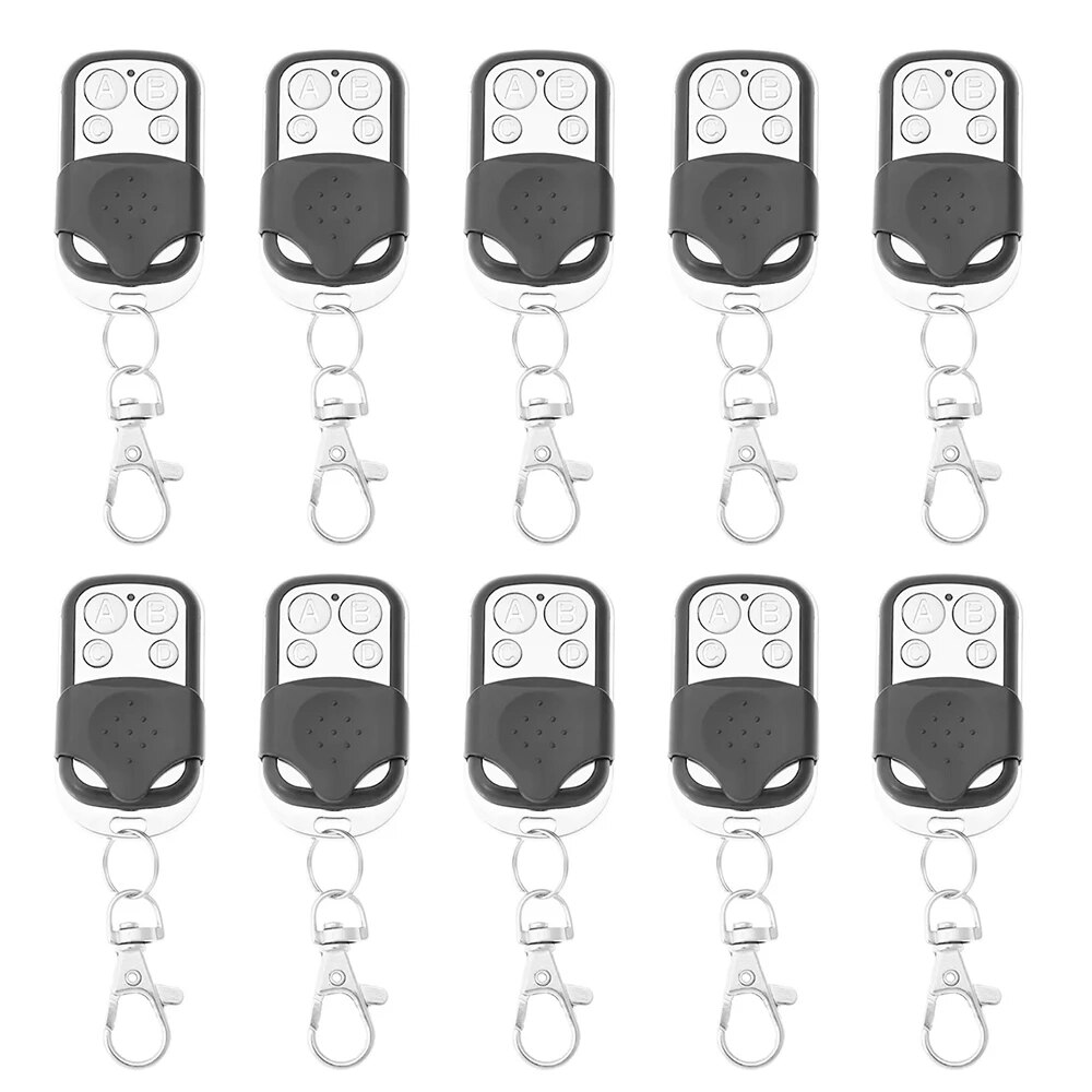5/10PCS Duplicate Garage Door Remote Control 433MHZ Electric Garage Door Key Wireless Duplicate Remote Control Metal 4 Button: PURPLE