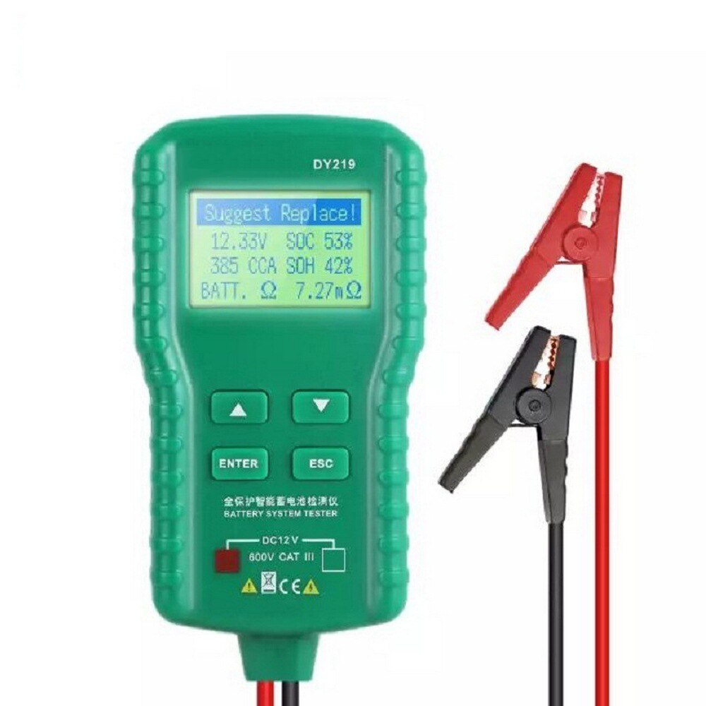 12V Car Battery Tester Digital Automotive AH CCA Voltage Battery Load Analyzer Multifunction Diagnostic Repair Tool