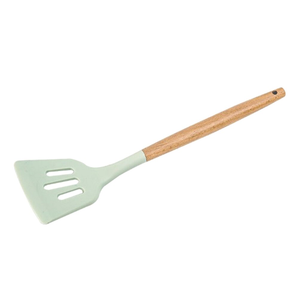 Ustensiles de cuisine ustensiles de cuisine en silicone spatule antiadhésive pelle manche en bois ustensiles de cuisine accessoires de cuisine: 3c