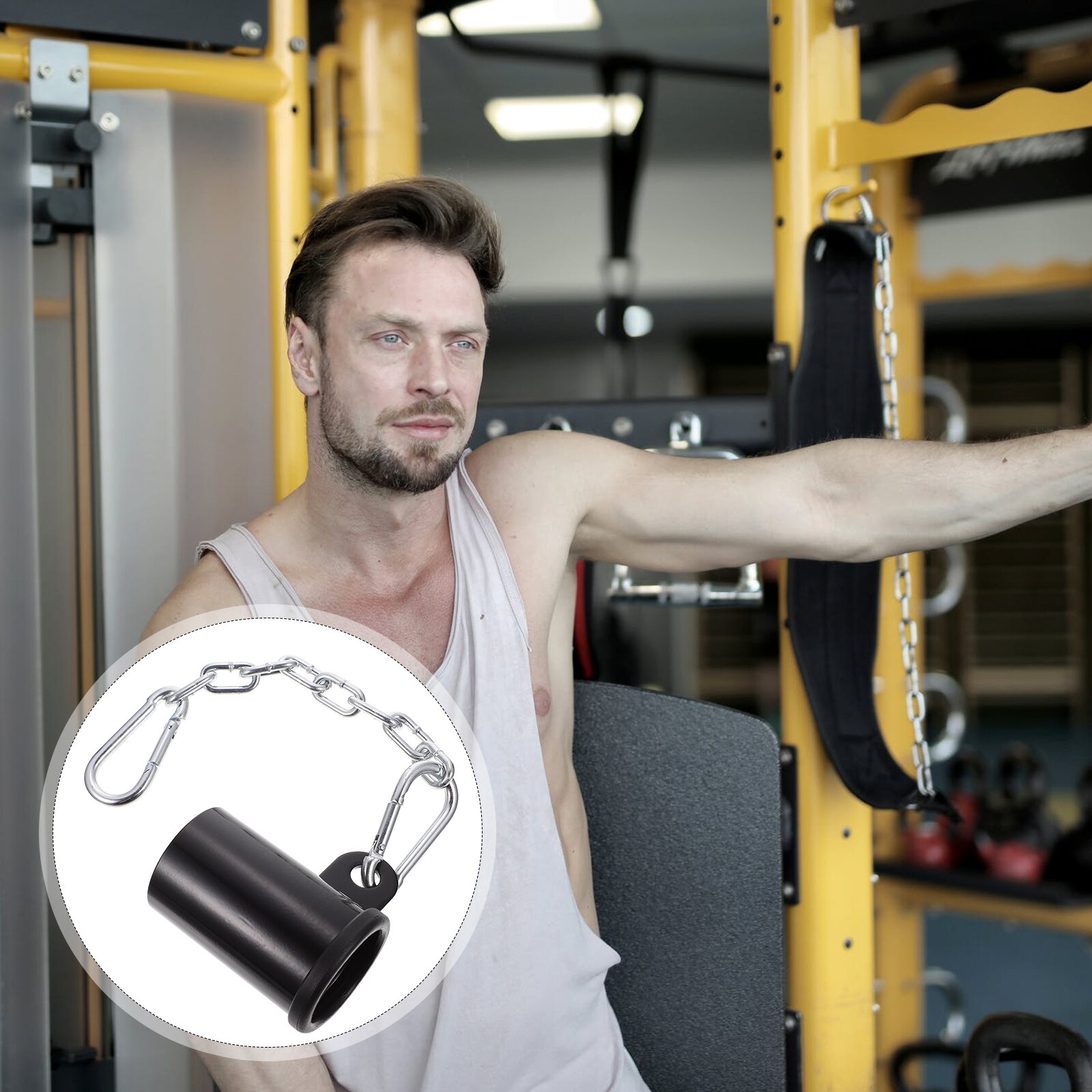 Metal Weight Lifting T-bar Row Eyelet Attachment Fitness Cable Machine Accessory