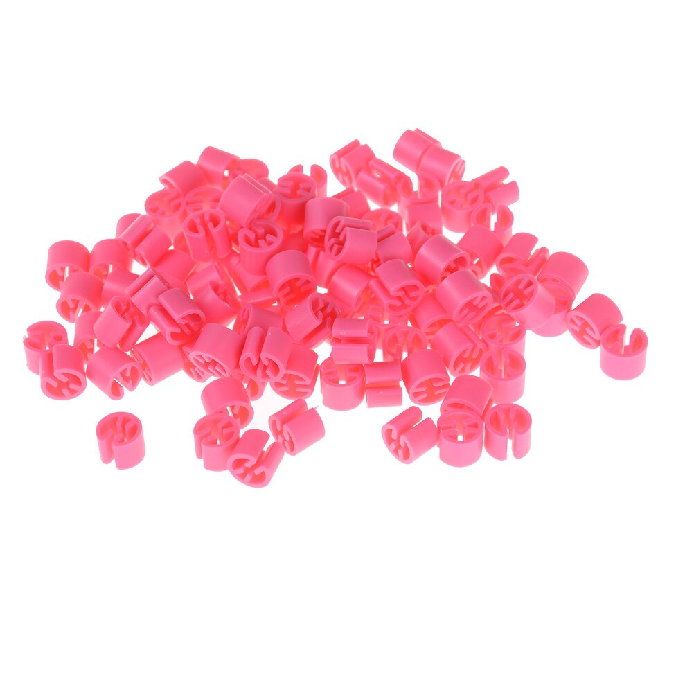100 sztuk plastikowe zatrzaski wieszak rozmiar markery wieszaki klipy koło znacznik dla rozmiarów wieszak na ubrania akcesoria etykieta rura oznaczone