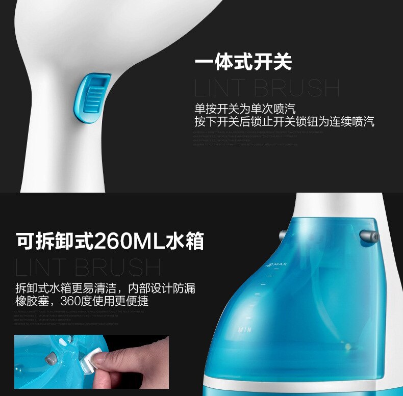 Steam Iron Portable Iron Steam Clean Hand-held Hanging Ironing Machine Household Steam Iron Small Mini Ironing Machine