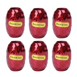 Ballon à feuille multicolore pour fête d'anniversaire mariage, banderole à Ballon multicolore 5mm x 10m 6 pièces: redA