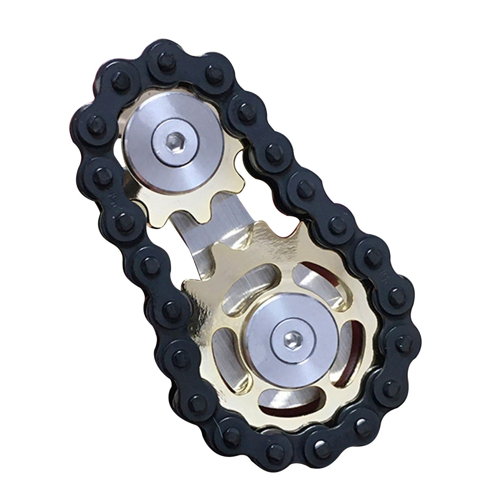 Fidget Toys Gears Chain Fidget Spinner Antistress Anxiety Bike Chain Fidget Toy Fingertip Sprocket Flywheel Sensory Toys: B