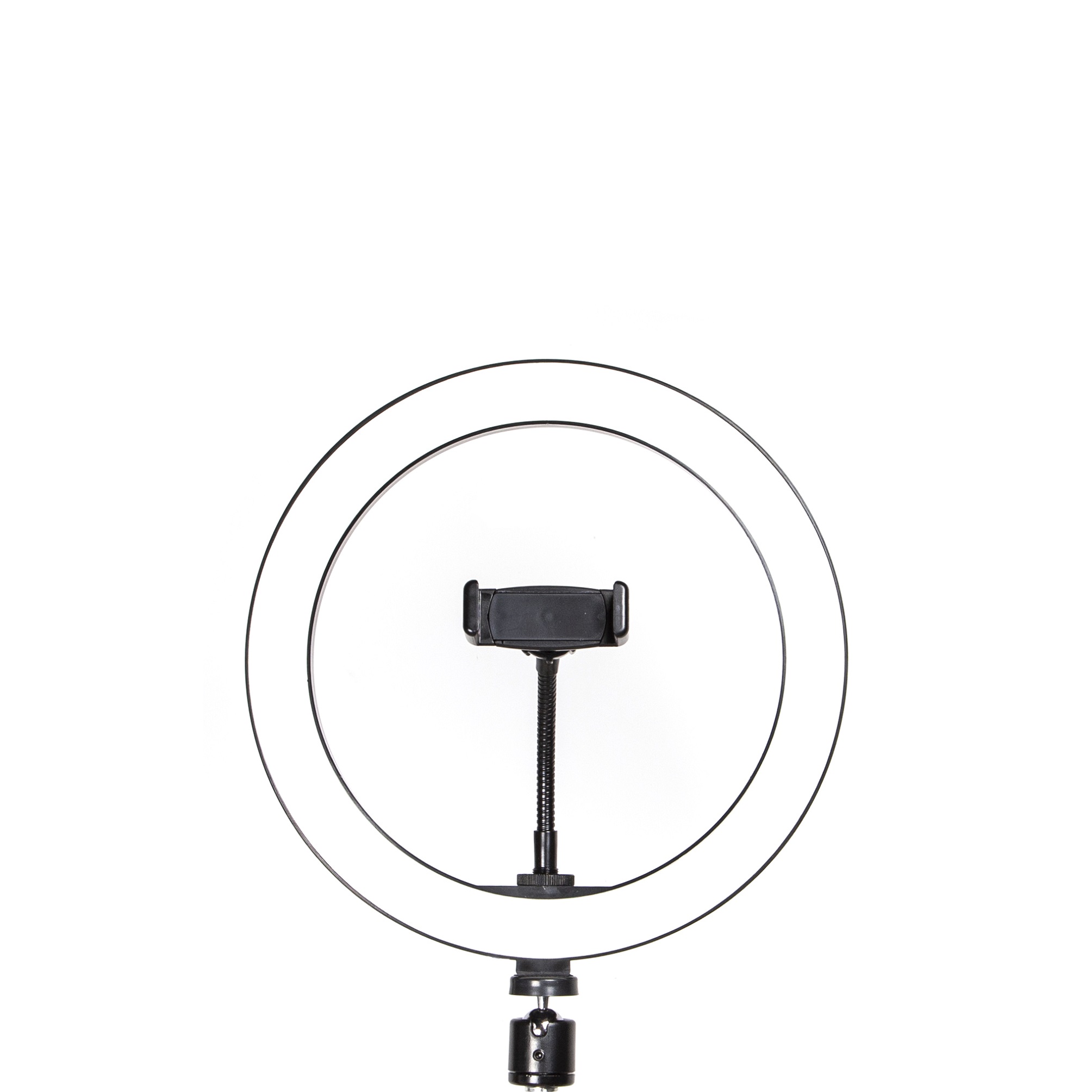 Photographie Dimmable Selfie maquillage 26cm anneau lumière vidéo en direct 12w 5500k LED lampe de remplissage avec support pour téléphone trépied prise USB: 26cm ring light