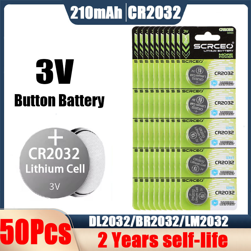 5-100 pces cr2032 cr 2032 botão bateria 3v 210mah bateria de lítio para relógio brinquedo calculadora carro controle remoto célula tipo moeda: Azul
