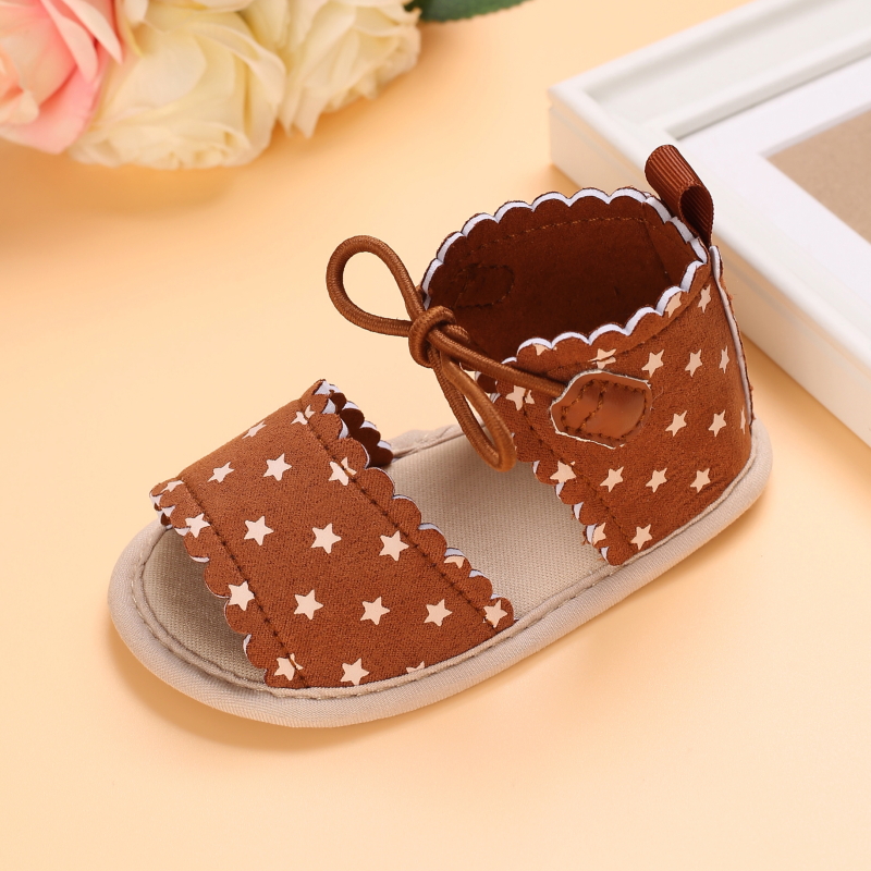 2021 Toddler Baby Girls Bow Polka Dot Sandals Party Princess Sandals Summer Beach Shoes Infant Baby Girl Shoes First Walkers