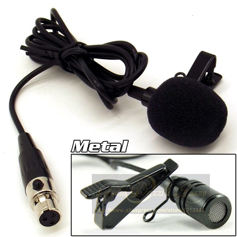 Professionele Microfone Lapela Mini XLR 3 Pin TA3F Tie Clip Op Lavalier Microfoon Revers Mic Voor PC Draadloze BodyPack Zender