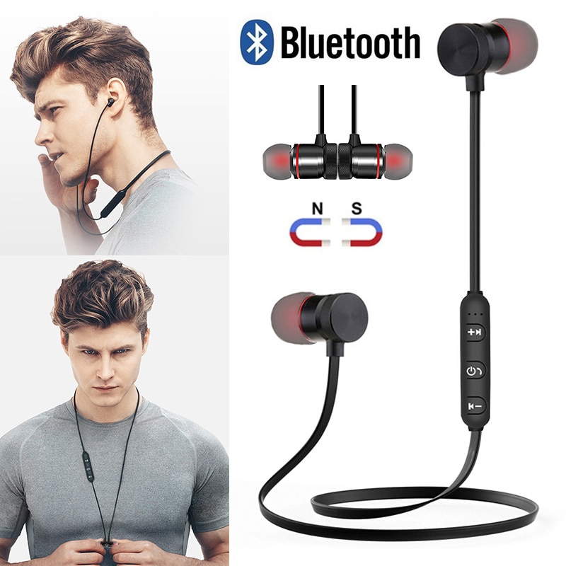 1 pc M9 Sport Bluetooth Headset Draadloze In-Ear Ruisonderdrukking Oortelefoon met Microfoon Zweet Proof Stereo Headset