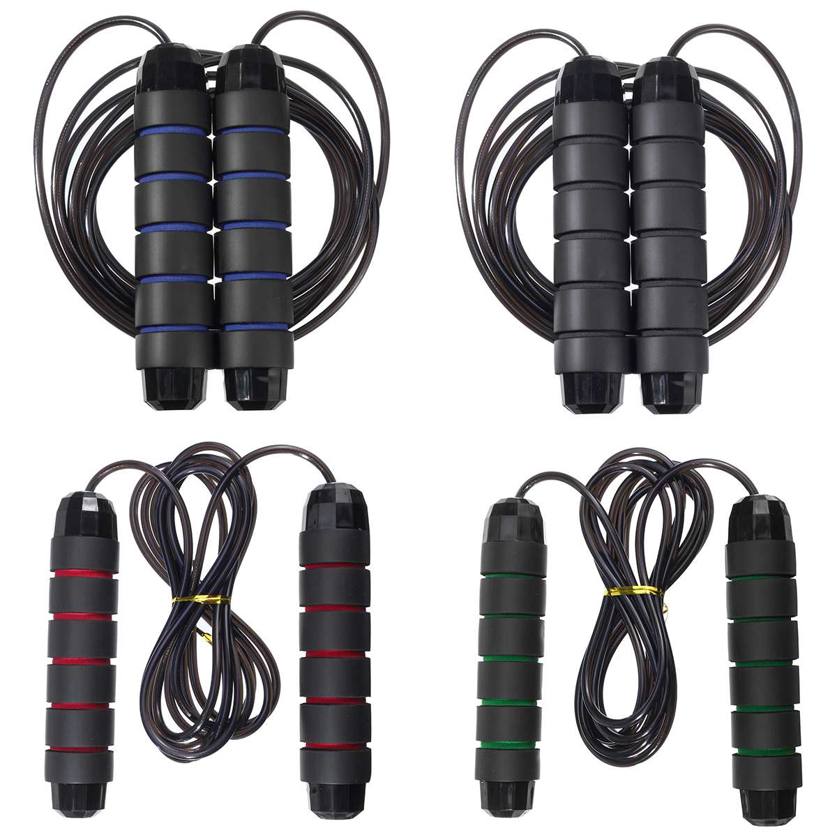 4 kleuren 280cm snelheden springtouw gewicht gym training stalen springtouw sport oefengereedschap thuis indoor fitnessapparatuur