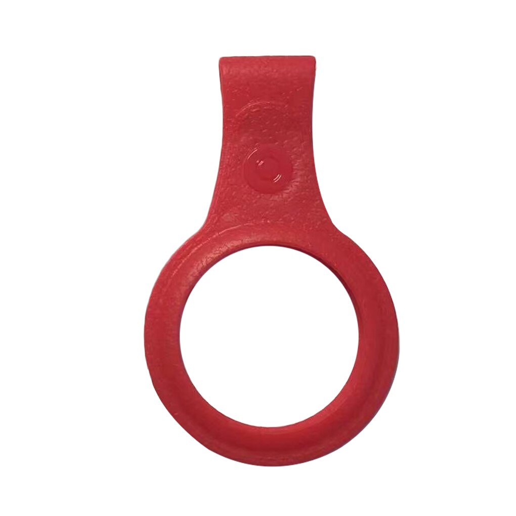 Custodia in pelle di alta qualità per Apple airtag custodia protettiva per localizzatore Apple Tracker dispositivo anti-smarrimento portachiavi custodia protettiva: Red