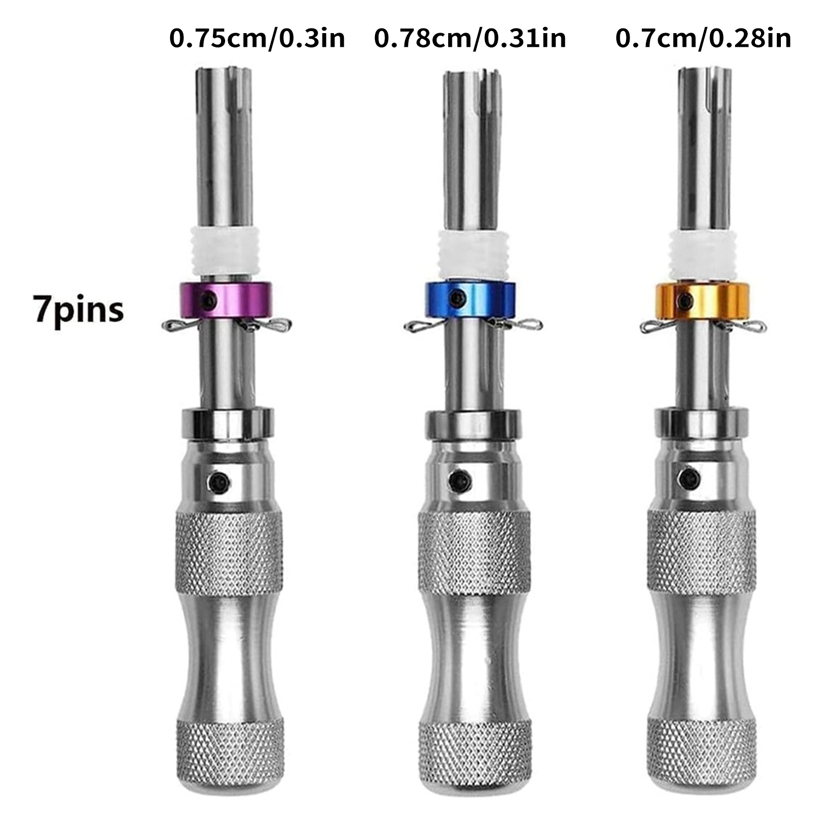 Tubular Lock Pick Set for Beginners and Pro Locksmiths, Stainless Steel Tool Kit for Picking Tubular Locks