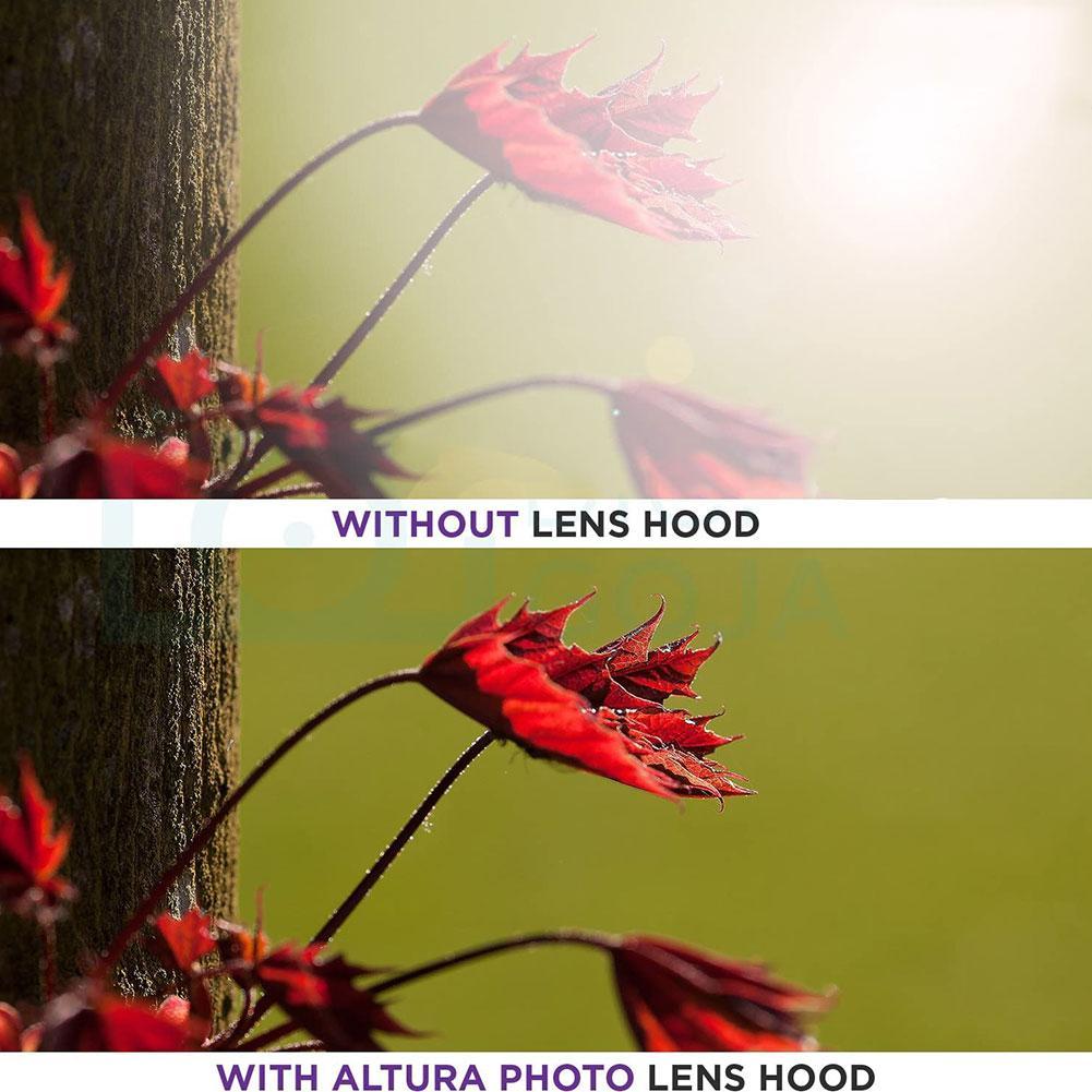 Ultimate Lens Hood Reflection-free Collapsible Silicone Lens Cover Anti-glass Lens Hood for Camera Mobile Phone Images Videos