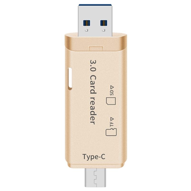 2in1 USB 3.0 Type C Dual Slot High Speed Adapter Micro SD TF SD Memory Card Reader For PC Laptop Computer Mobile Phone Tablet Ho