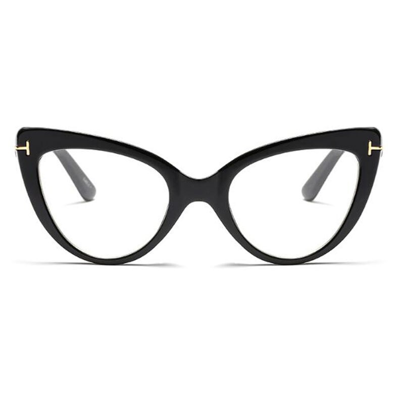 Black Cat Eye Glasses Female Myopia Nerd Optical Glasses Frame clear lens women eye glasses Spectacles