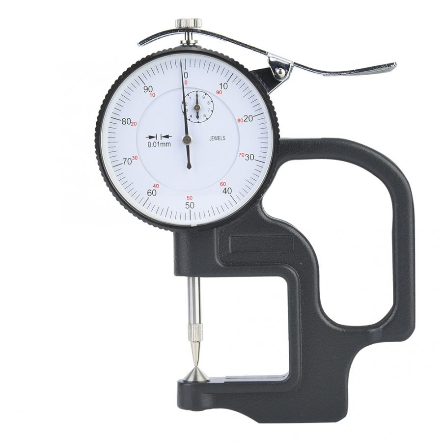 Plastic Casing 0-10mm Thickness Dial Test Indicator 0.01mm Dial Scale Gauge Measure Tool