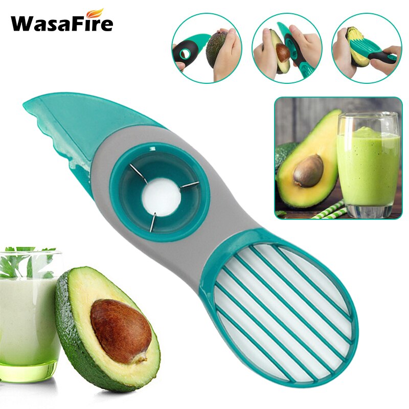 3 in 1 avocado snijder schilmesje multifunctionele fruitsnijder plastic mes schilmesje schep scheidingsgereedschap