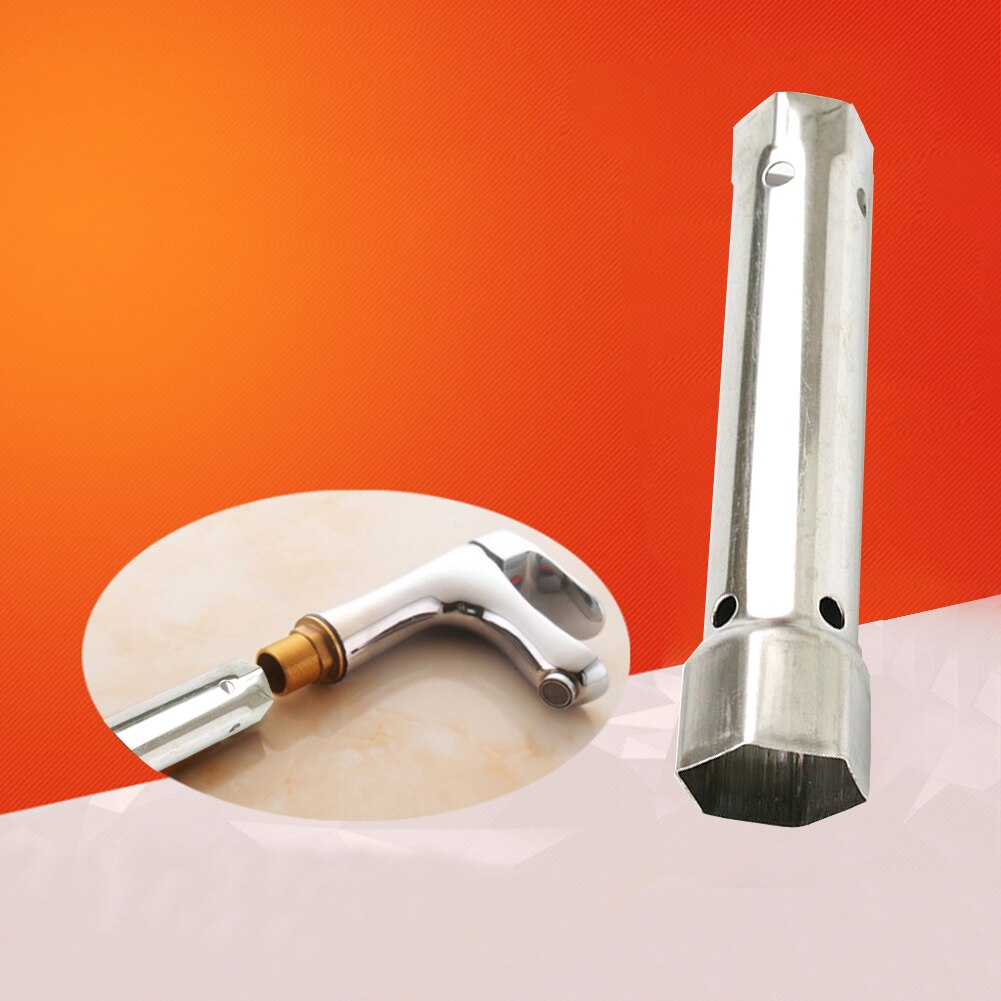2 In 1 Teardown Spanner Tap Tube Repair Tool Durable Quick Install Multifunction Faucet Kitchen Socket Wrench High Carbon Steel
