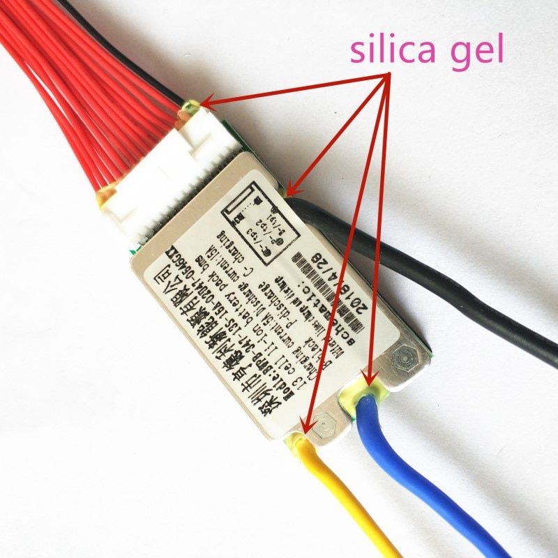13s bms 48v litiumbatteri bms laddningsspänning 54.6 15a bms pcm