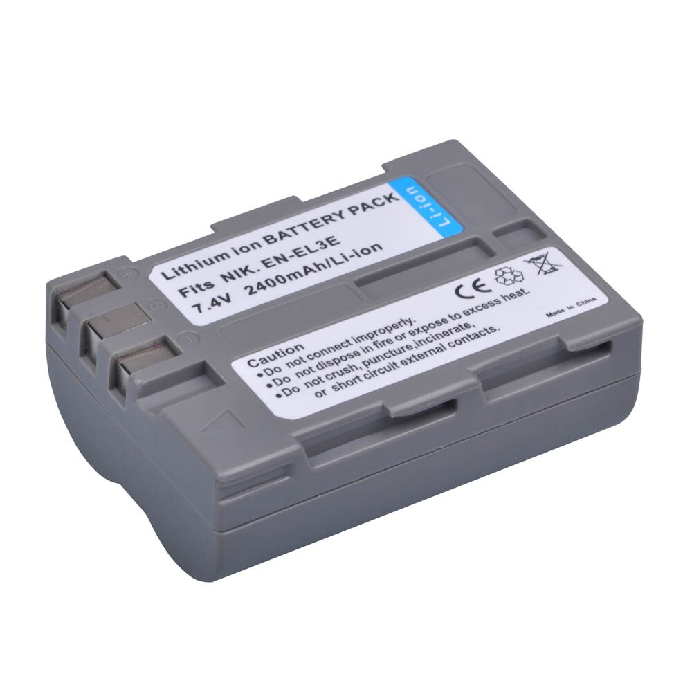 1Pcs 2400mAh EN-EL3e EN EL3e ENEL3e Batteries for Nikon D30 D50 D70 D70S D90 D80 D100 D200 D300 D300S D700 Digital Camera: 1Battery