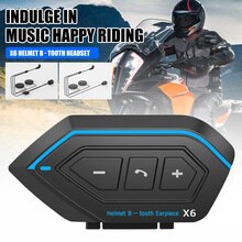 Motorcycle Helmet Headset Bluetooth-compatible Built-in Microphone Wireless Helmet Earphone Waterproof Hands-free Call Headphone