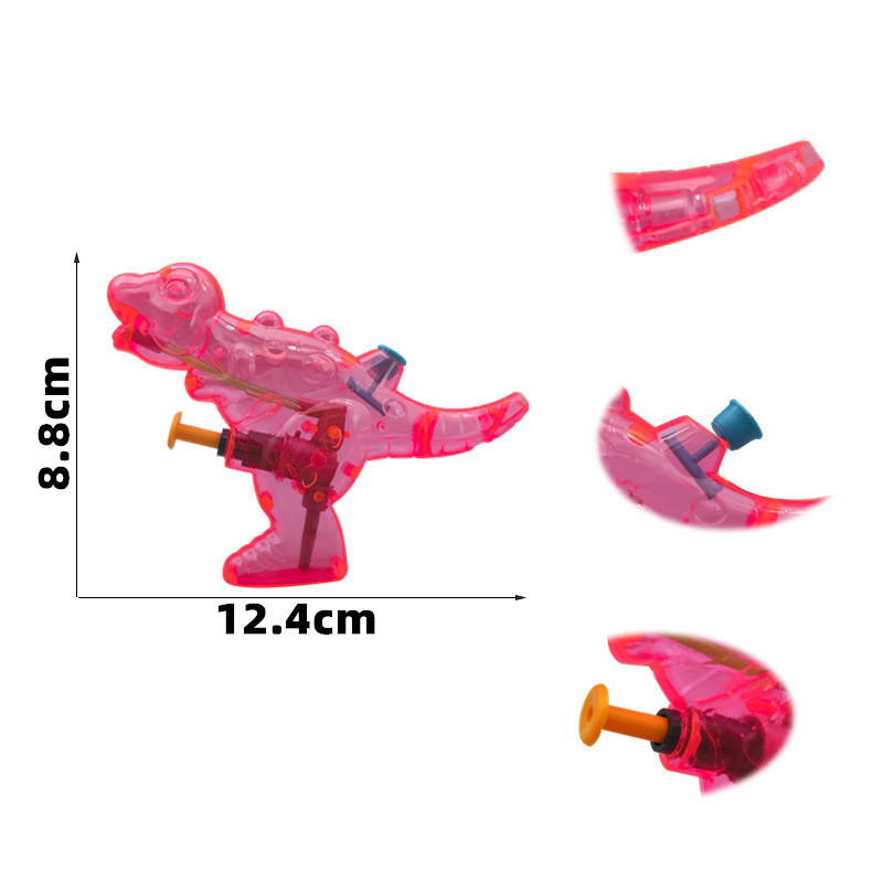 2pcs Mini Dinosaur Water Gun Outdoor Beach Water Gun Portable Blaster Gun Kids Beach Toys For Children Summer Beach Games