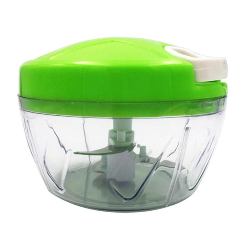 Handleiding Huishoudelijke Groente Chopper Shredder Duurzame Multifunctionele Keukenmachine Vlees Machine Crusher Voor Keuken Accessoires: green