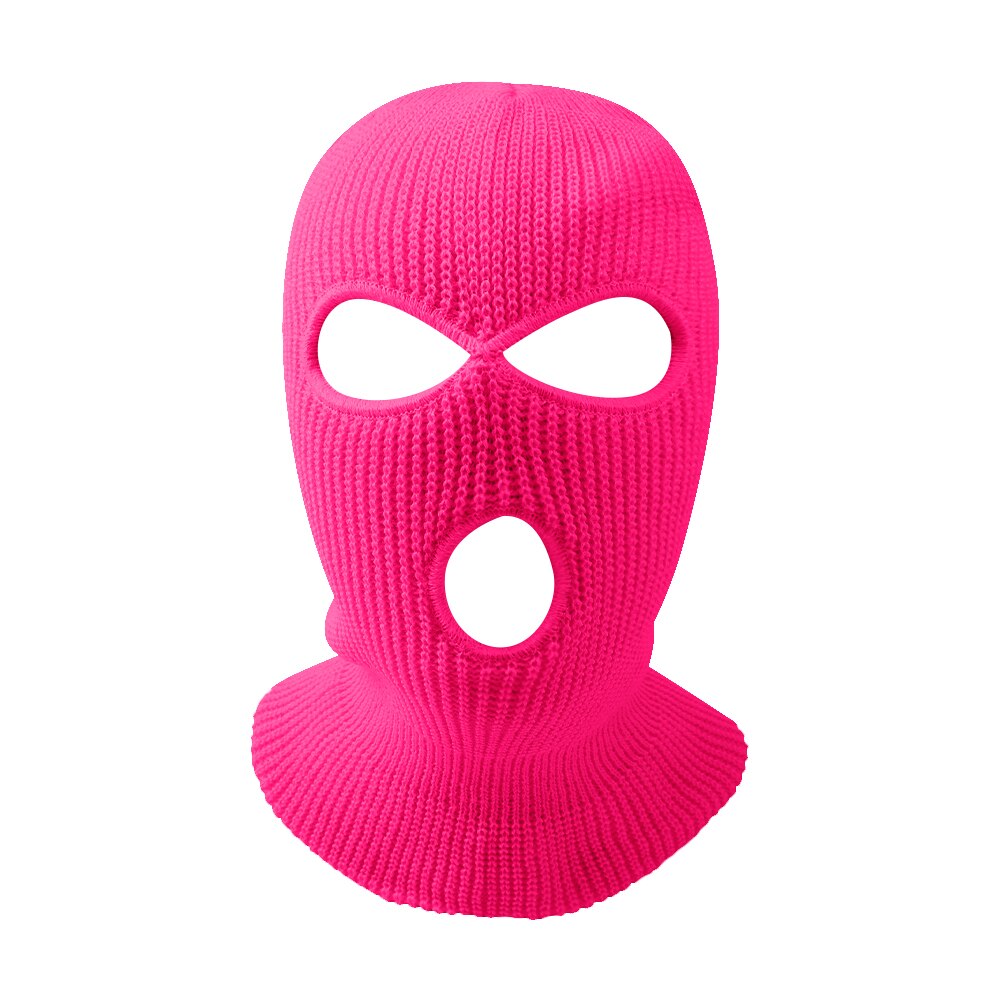 3 hull vinter varm unisex balaclava maske lue full ansiktsmaske svart strikket ski snowboard lue caps hip hop flere farger lue: A 03