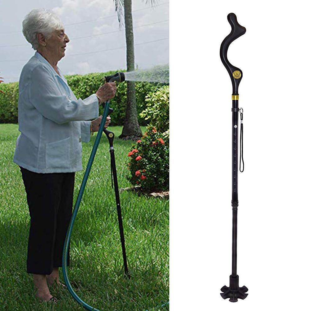 Falten/Teleskop Stock Spazierstock Stöcke Krücke Griff Wandern Ältere Wandern Spaziergang Stock Mit Gummi Tipps Schutz