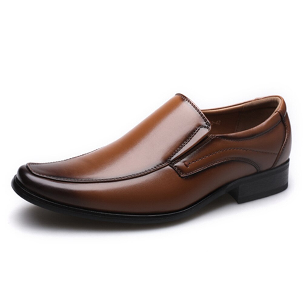 Whoholl Classic Dress Shoes Formal Wedding Shoes Men Slip on Office Oxford Shoes for Men