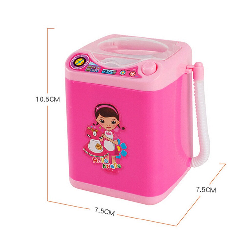 Mini Electric Washing Machine Toy Makeup Brushes Cleaning Dehydration Spin Dryer Have washing and drying function mini size Toy