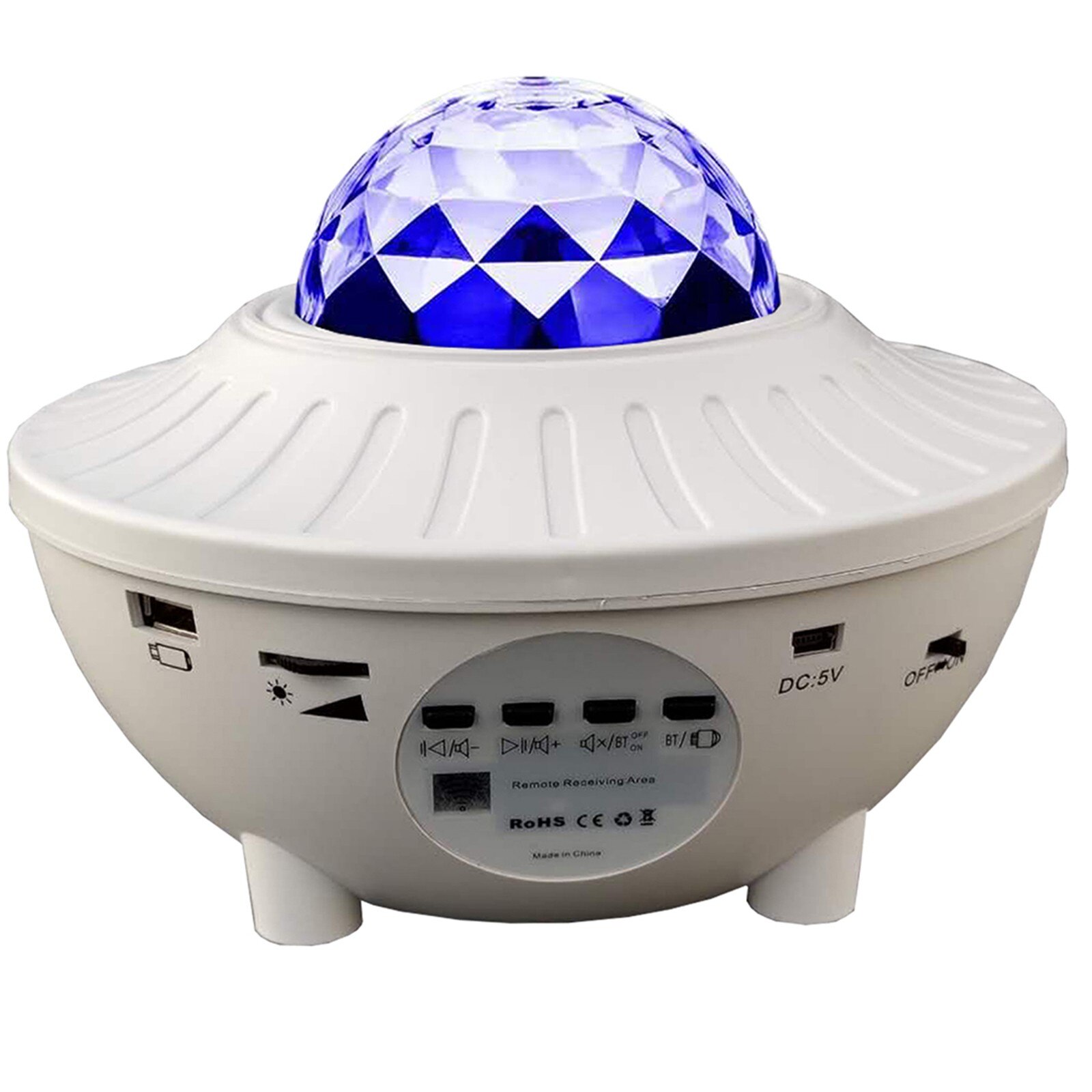 Night Light Skylight Projector LED Nebula Light Bluetooth Music Speak Starry Light Projector for Anniversary Room decor: White