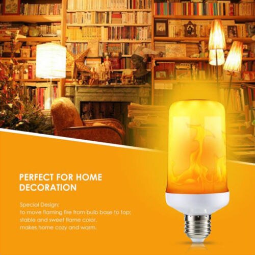 1Pcs LED Flame Effect Fire Light Corn Bulb E27 Simulated Nature Flicking Decor Lamp LED Emulate Flame Lamp Home Restaurant Use