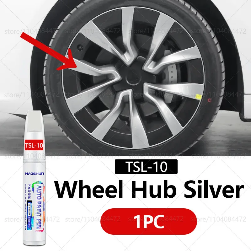 Für Tesla Modell 3Y S X Autorad Kratzer Reparaturstift Mattschwarz Dunkelgewehr Grau Silber Schwarz Mehrere Farben Lackreparaturstift: Grün