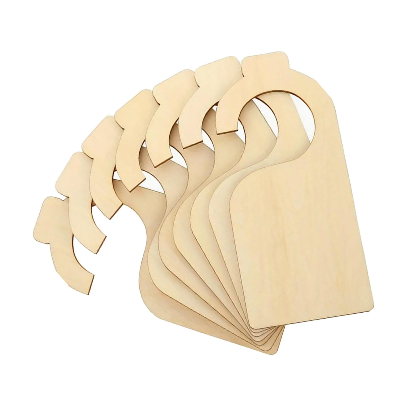 7 Pieces Wooden Clothing Rack Size Dividers Closet Rack Dividers for Department Stores Wardrobe Bedroom Closet Baby Shower