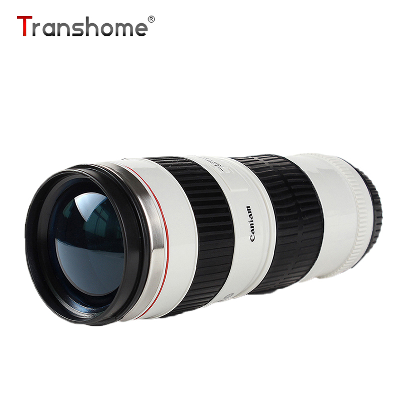 Transhome Camera Lens Mok Rvs Thermos Mok Koffie Cup Draagbare Thermoskan Mokken Voor Thee Reizen Koffiekopje
