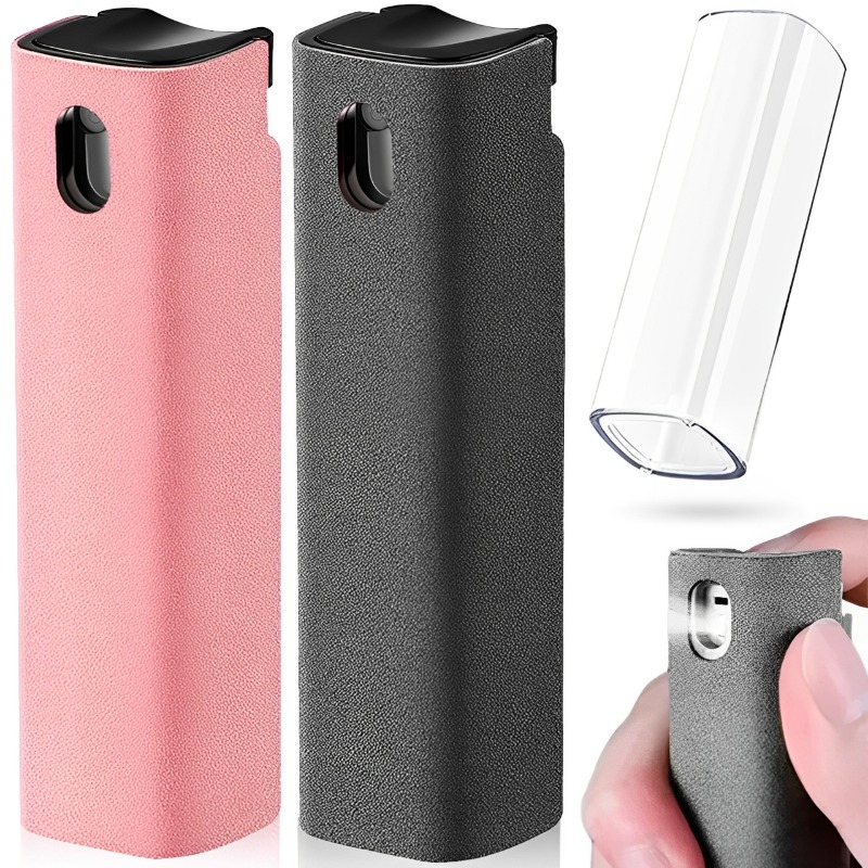 Mikrofaser-Bildschirmreiniger, Sprühflasche, Handy, Tablet, Laptop, Display, Bildschirmreinigung, Wischtuch, Drücken, Sprühflasche ohne Flüssigkeit