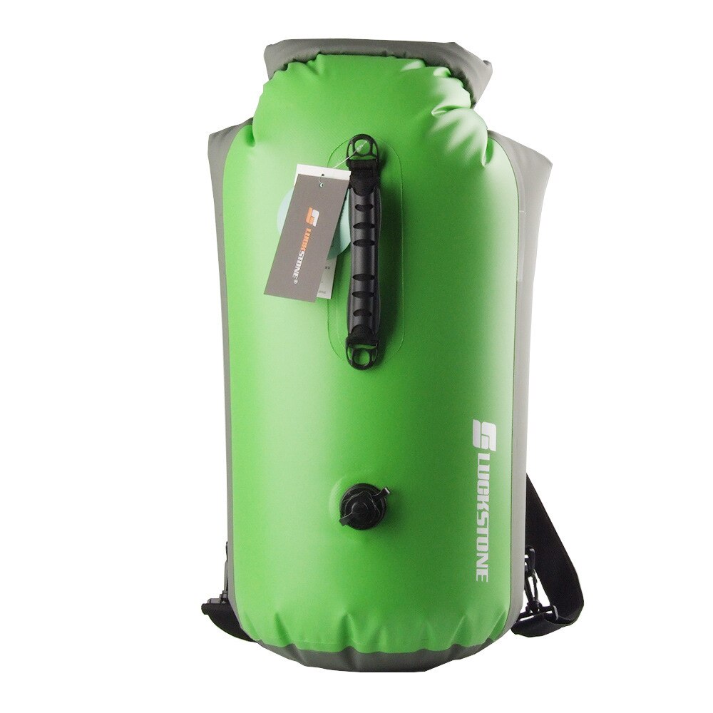 20 liter 60 liter sportssvømmepose pvc vandtæt rygsæk kvinder og mænd sport udendørs bjergbestigning skulderfoldetaske: 60l- a