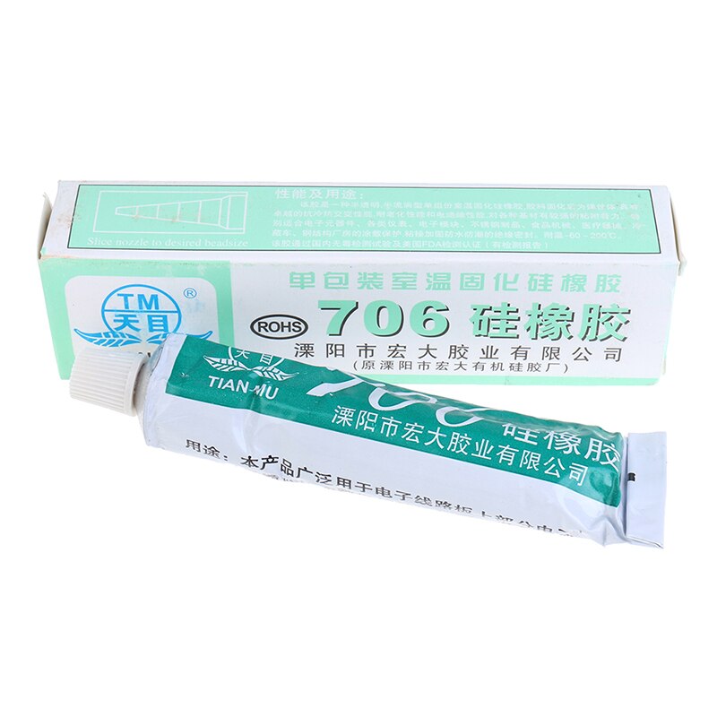 1Pcs 706 Fixed High Temperature Resistant Silicone Rubber Sealing Glue Waterproof Insulating Electronic Sealant