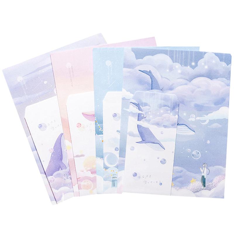 4 Sets Delicate Envelope Letter Writing Paper Unique Envelop Letter Letter Paper