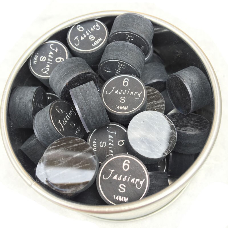 10pcs/lot Jassinry Billiards cue tips 14mm Pool tips in S/M/H Billiard accessories: S