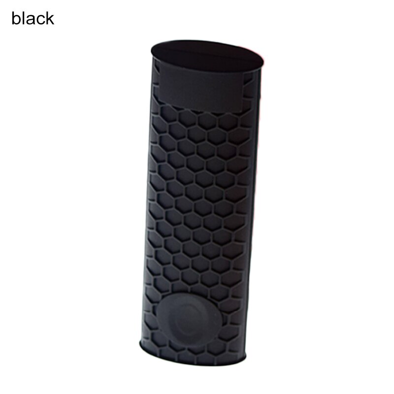 Köksredskap delar silikon halkskivan pannhandtag hållbara köketillbehör 1pc handtag hållare kastrulle hållare ärm: Svart