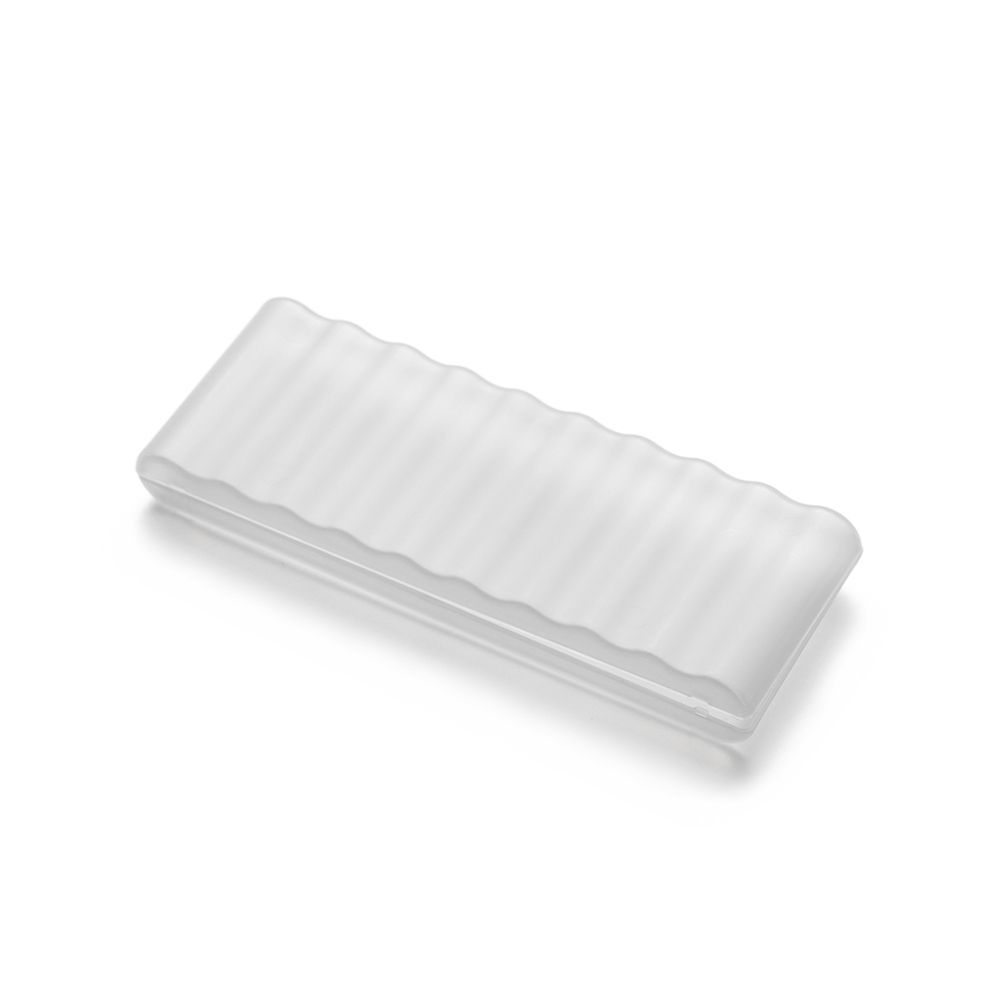 Caja de almacenamiento de batería para AAA/AA/18650, contenedor de batería de plástico duro transparente, organizador resistente al agua y duradero, 10 ranuras: Azul