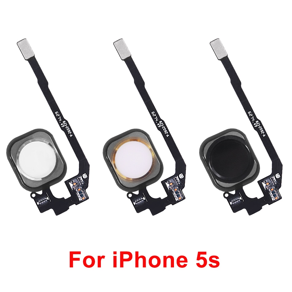 Home Button with Flex Cable for iPhone 5 5C 5S 6 6Plus 6s plus 7 7Plus Home button Flex Cable Assembly Black Gold White