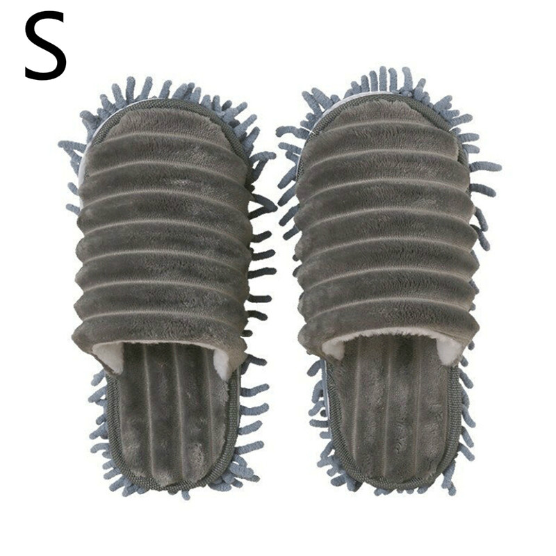 1 par de zapatillas de suelo para limpieza de pies, zapatillas mopa para casa perezosa, chanclas para el hogar, herramientas de limpieza