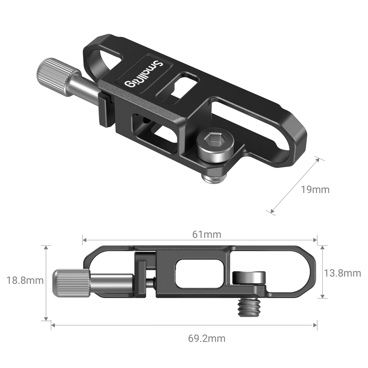 SmallRig Aluminum Alloy T5 SSD Camera Rig Mount Cable Clamp for BMPCC 6K Pro 3300