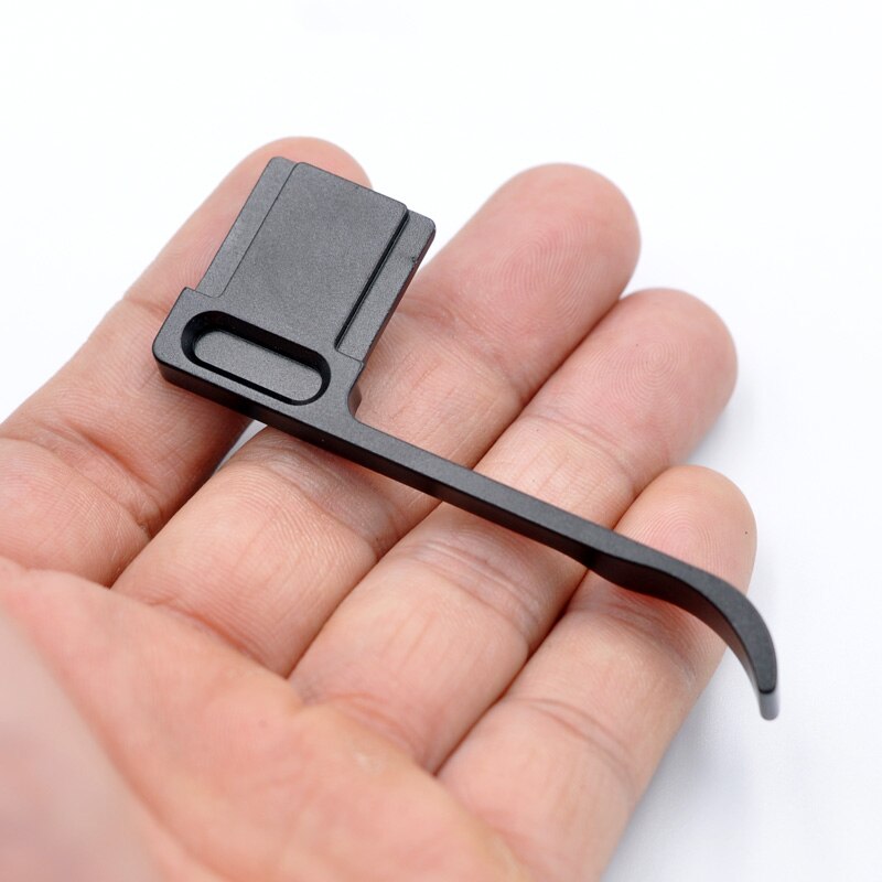 Empuñadura de zapata para Panasonic GX85 GX80, empuñadura de Metal con pulgares hacia arriba: Black