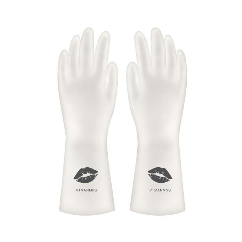 Gants en PVC, imperméables, pour la lessive domestique, durables, 1 paire, outils de nettoyage ménagers antidérapants, pour la vaisselle